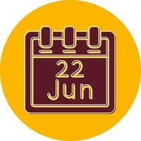 June 22 Vector Icon