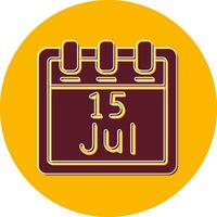 July 15 Vector Icon