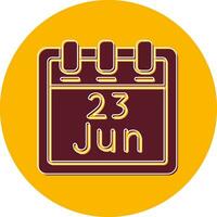 June 23 Vector Icon