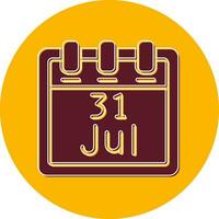 July 31 Vector Icon