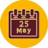 May 25 Vector Icon