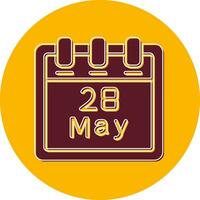 May 28 Vector Icon