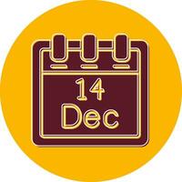 December 14 Vector Icon