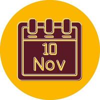 November 10 Vector Icon