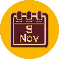 November 9 Vector Icon