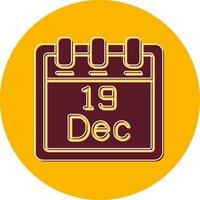 December 19 Vector Icon