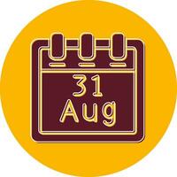 August 31 Vector Icon