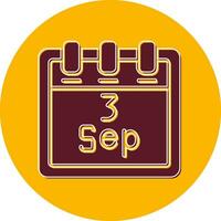 September 3 Vector Icon