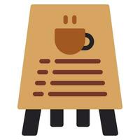 café firmar icono vector