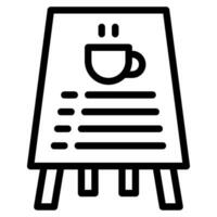 café firmar icono vector