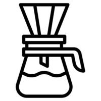 Coffee dripper icon vector