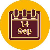 September 14 Vector Icon