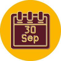 September 30 Vector Icon