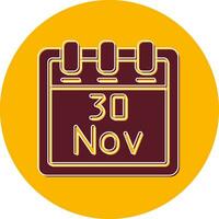 November 30 Vector Icon