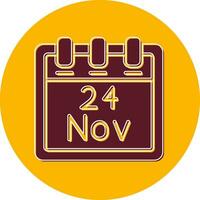 November 24 Vector Icon