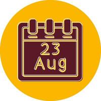 August 23 Vector Icon