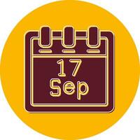 September 17 Vector Icon