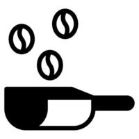 scoop bean icon vector