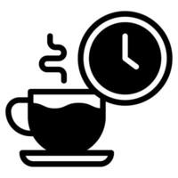 Coffee time icon vector