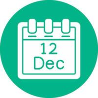 December 12 Vector Icon