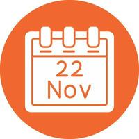 November 22 Vector Icon