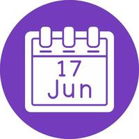 June 17 Vector Icon