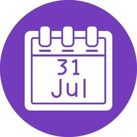July 31 Vector Icon