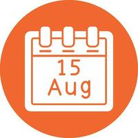 August 15 Vector Icon