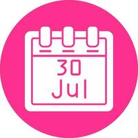 July 30 Vector Icon