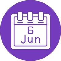 June 6 Vector Icon