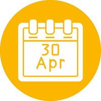 April 30 Vector Icon