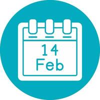 February 14 Vector Icon