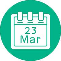 March 23 Vector Icon