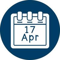 April 17 Vector Icon