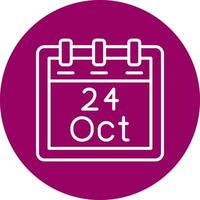 October 24 Vector Icon
