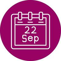 September 22 Vector Icon