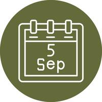 September 5 Vector Icon