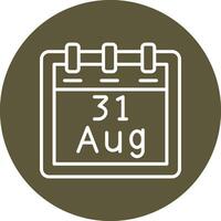 August 31 Vector Icon