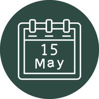 May 15 Vector Icon