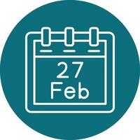 February 27 Vector Icon