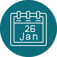 January 26 Vector Icon
