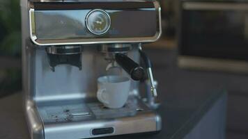 a coffee machine is shown on a counter video