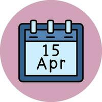 April 15 Vector Icon