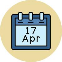 April 17 Vector Icon