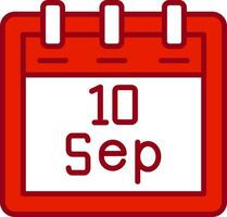 September 10 Vector Icon