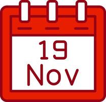 November 19 Vector Icon