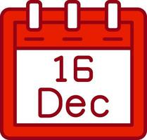 December 16 Vector Icon