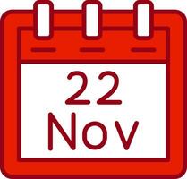 November 22 Vector Icon