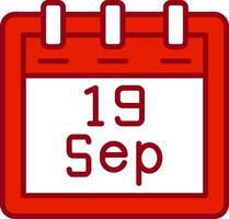 September 19 Vector Icon