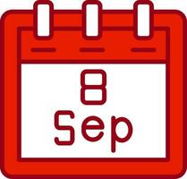 September 8 Vector Icon